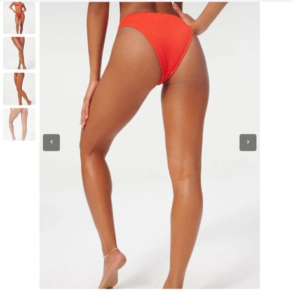 Good American Always Fits Better Mid Rise Cheeky Bikini Bottom Size 7/8 4XL 5XL - Picture 3 of 3